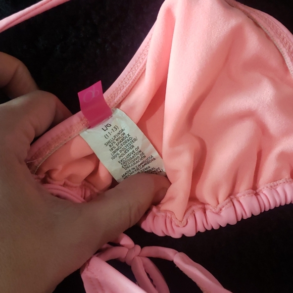 OP peach pink triangle bikini - Picture 5 of 6